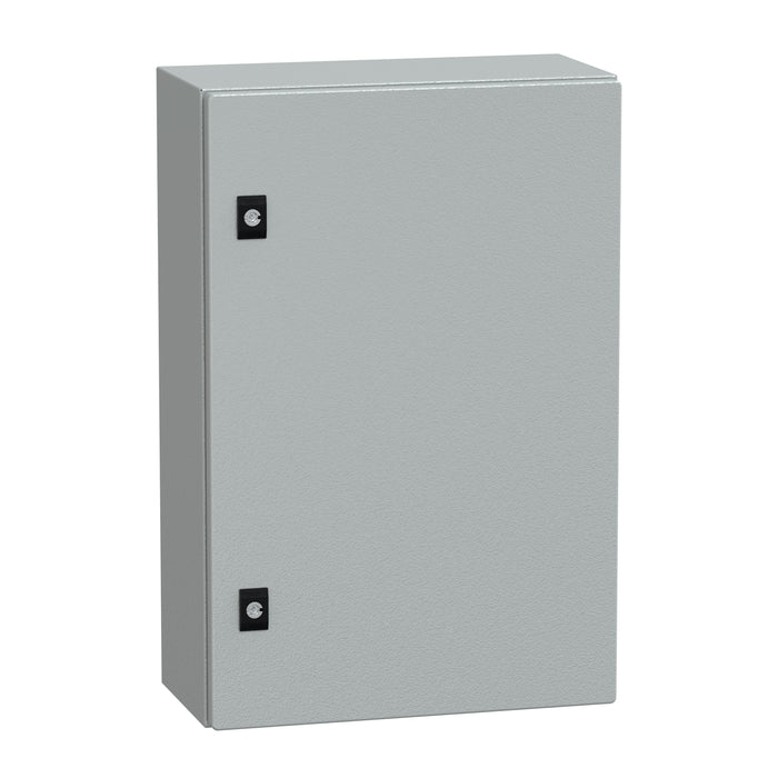 NSYCRN64200P Spacial CRN plain door with mount.plate. H600xW400xD200 IP66 IK10 RAL7035..