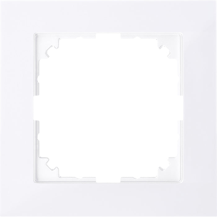 MTN4010-3625 Cover frame, Merten M-Pure, 1 gang, active white