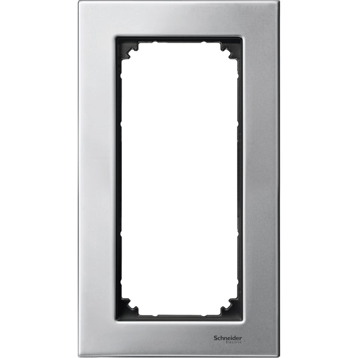 MTN403860 Cover frame, Merten M-Elegance metal, 1 gang, platinium silver