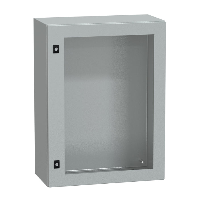 NSYCRN86300T Spacial CRN tspt door w/o mount.plate. H800xW600xD300 IP66 IK08 RAL7035..