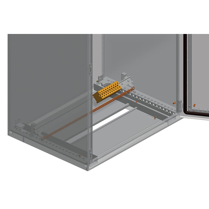 NSYETF Combined Support brackets Spacial SF/SM to install earthing strip and DIN rail.