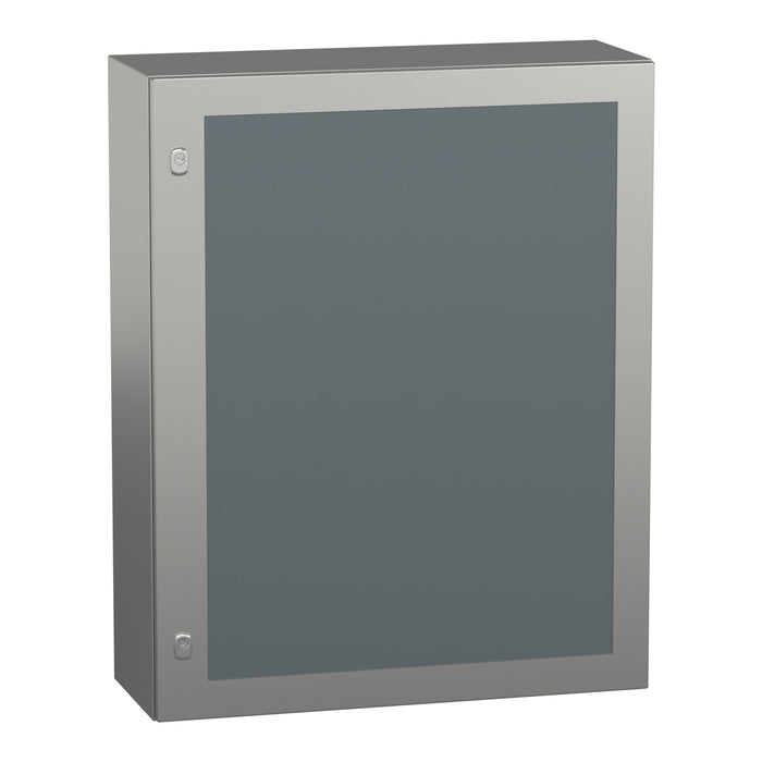 NSYS3X10830T Wall mounted enclosure, Spacial S3X, stainless steel 304L, glazed door, 1000x800x300mm, IP66