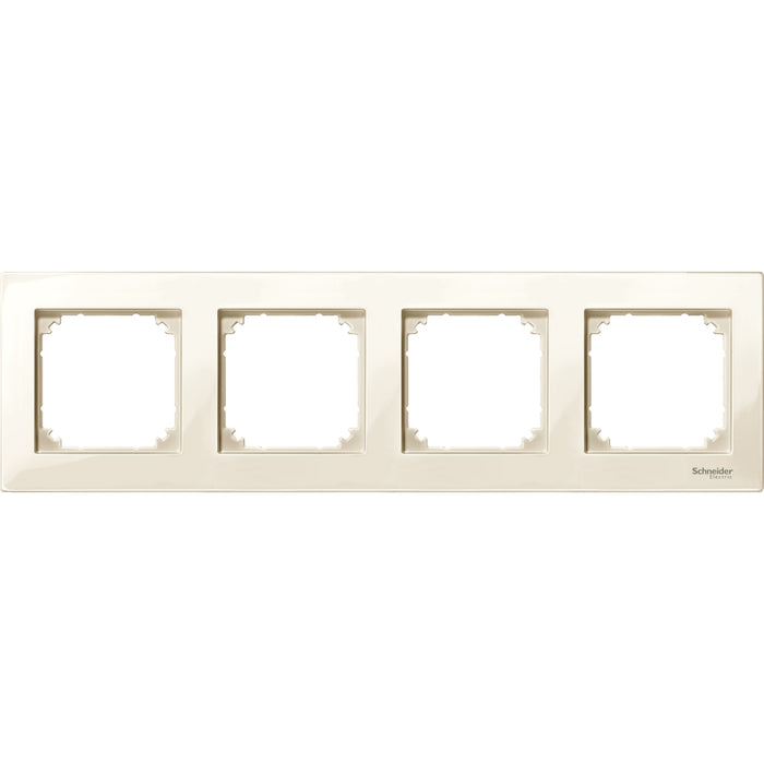 MTN515444 Cover frame, Merten M-Plan, 4 gangs, white