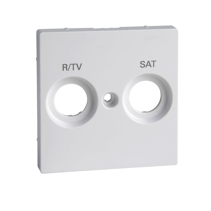 MTN299825 Cover plate, Merten System M, for R/TV+SAT socket, active white