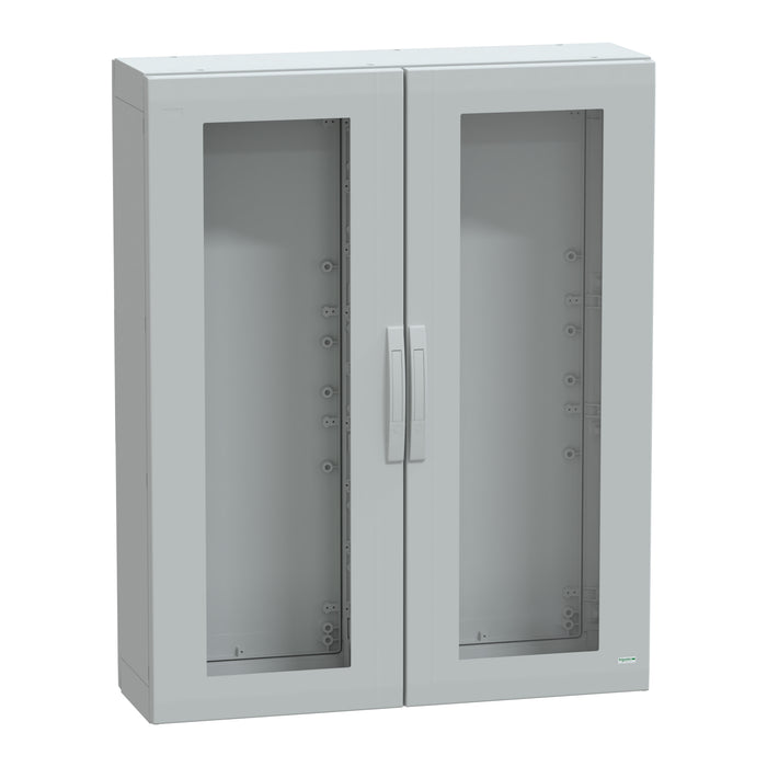 NSYPLA12103TG Floor standing polyester enclosure, Thalassa PLA, glazed door, completely sealed, 1250x1000x320mm, IP65, IK08