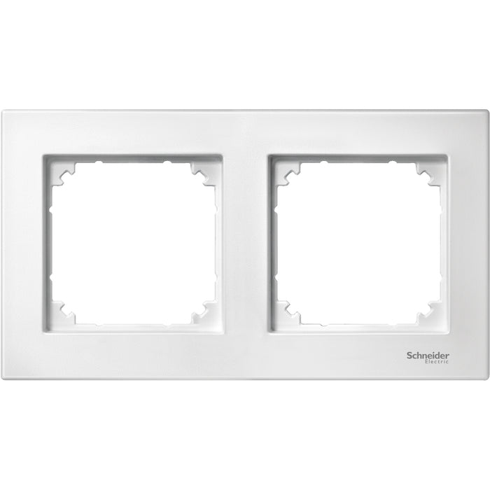 MTN488219 M-Plan II frame, 2-gang, flush-mounted, polar white