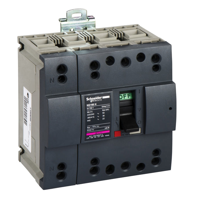 28651 circuit breaker NG160H - TMD - 125 A - 4 poles 4d
