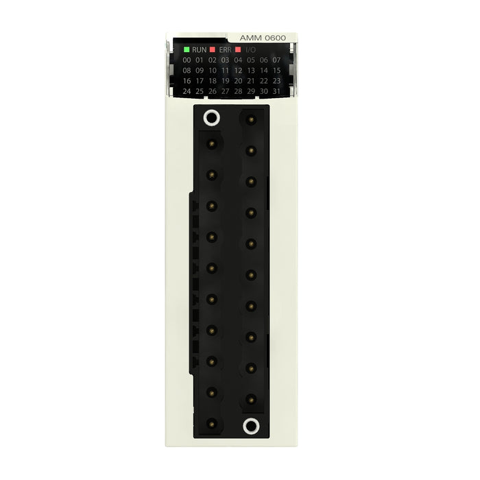 BMXAMM0600H Analog non isolated high level IO module, Modicon X80, 4 inputs, 2 outputs, 0 to 20mA / 4 to 20mA, 10V positive or negative, for severe environments