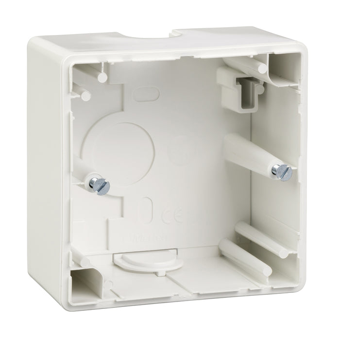 MTN512125 Surface-mounted housing, 1-gang, active white, glossy, M-Smart/Artec