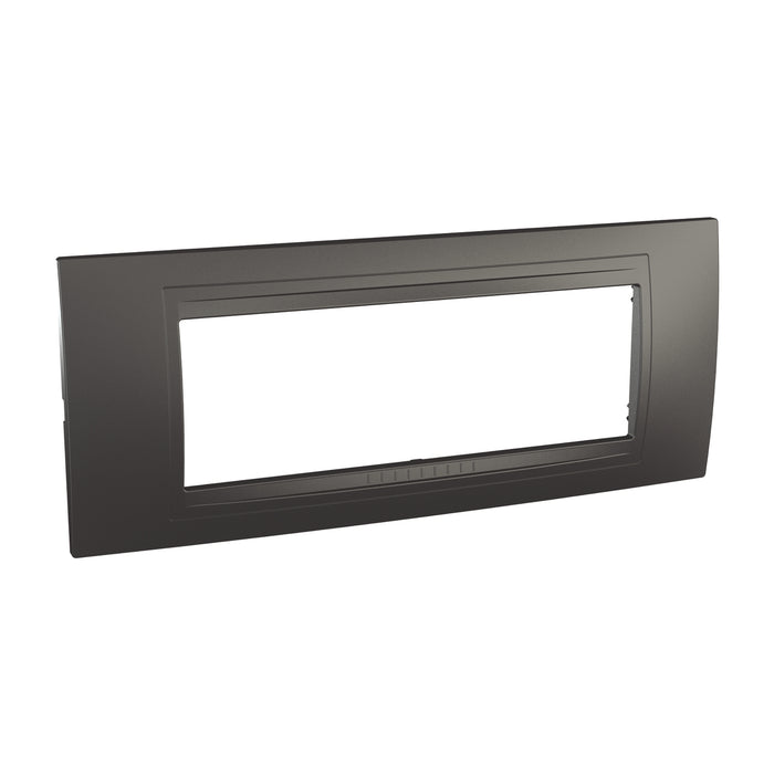 MGU4.106.62 Unica Allegro - cover frame - 6 modules - graphite grey