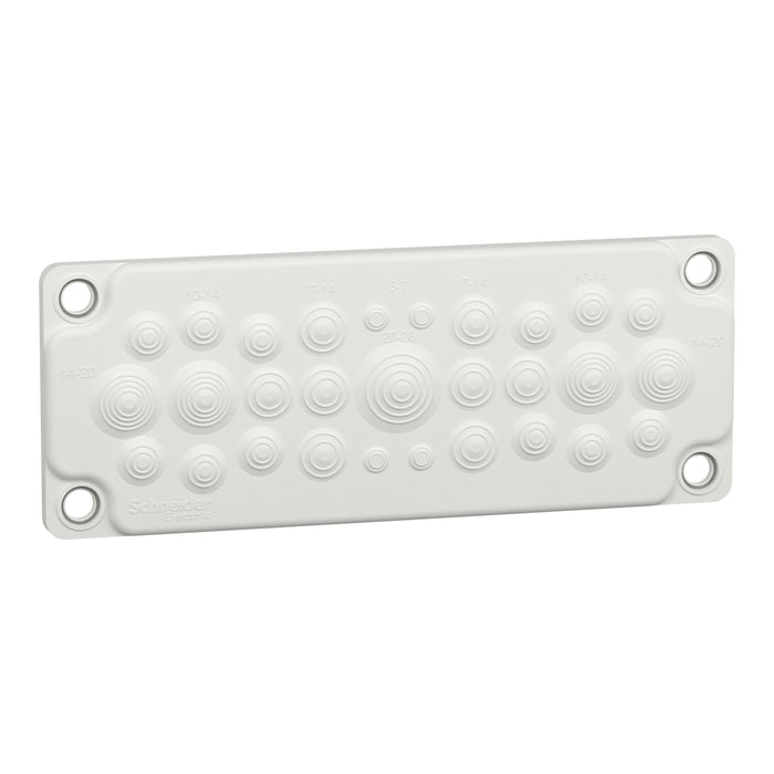 LVS08872 MEMBRANE GLAND PLATE 25 ENTRIES 5-26MM