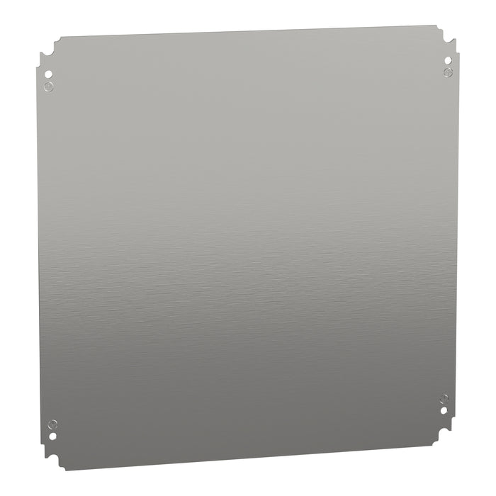 NSYMM55 Plain mounting plate H500xW500mm made of galvanised sheet steel