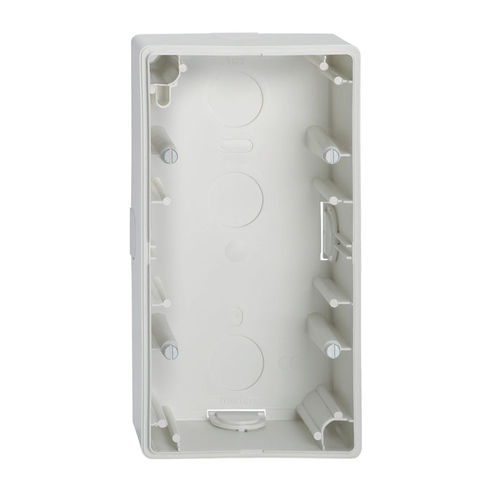 MTN512219 Surface-mounted housing, 2-gang, polar white, M-Smart/Artec