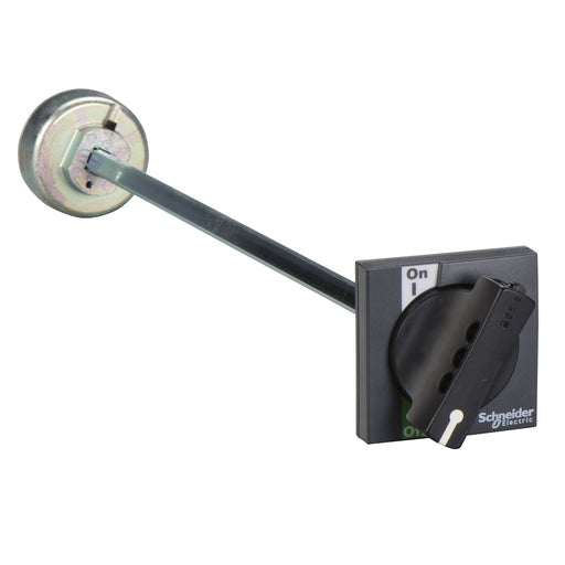 LV431050 extended rotary handle for front control, Compact INS/INV 250, IP55, IK07, black handle - Gabby Electric
