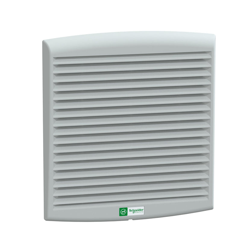 NSYCVF300M230PF Schneider Electric ClimaSys forced vent. IP54, 300m3/h, 230V, with outlet grille and filter G2 - Gabby Electric
