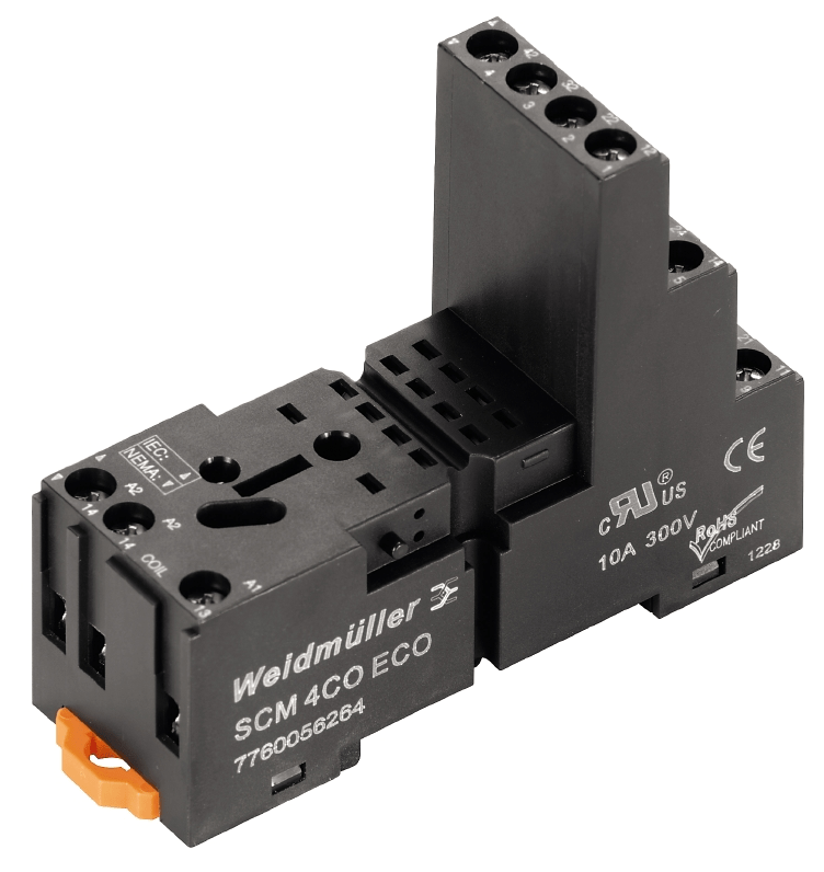 SCM 4CO ECO Relay socket 4CO 6A - Gabby Electric