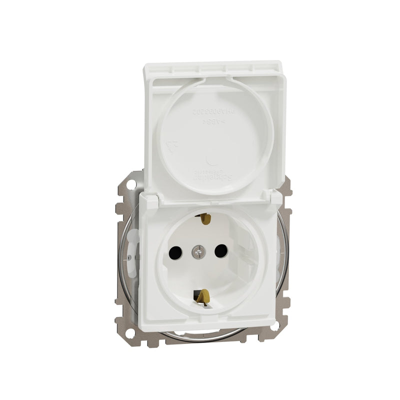 SDD211024 Sedna Design & Elements, SSO Side earth Shut Screwless Lid, professional, white